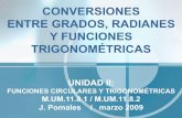 Conversiones Grados Radianes y Func Trigon