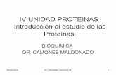 Clase de Bioquimica No 13 Unidad Proteinas Generalidades