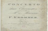 Concierto para 2 clarinetes y orquesta de Krommer