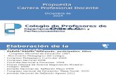 Propuesta Colegio de Profesores Carrera - Jornada