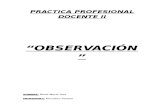 Practica Profesional Docente II-observación 2013