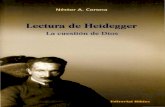 Nestor a. Corona - Lectura de Heidegger. La Cuestion de Dios