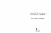 Manual de Historia de Las Instituciones Argentinas Tau Anzoategui