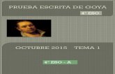 Prueba Escrita de Goya Octubre 2015