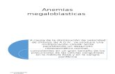 Anemia Megaloblasticas