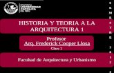 HISTORIA 1 - Clase 1 Los Orígenes de La Arquitectura. La Prehistoria. Mesopotamia