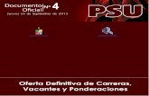 Cruch - Demre Listado Oficial de Oferta de Carreras Para 2016 en Ues Chilenas