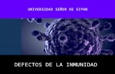 Defectos de La Inmunología Especificas e Inespecificas - Diapositivas