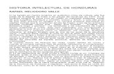 Historia Intelectual de Honduras Rafael Heliodoro Valle