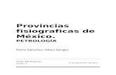 Provincias Fisiograficas de México