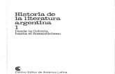 Historia de la literatura argentina 1