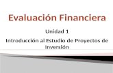 Modulo 1-Evaluación de Proyectos de Inversión