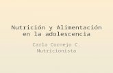 NutriciOn y AlimentaciOn Del Adolescente.
