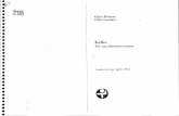 DELEUZE, Gilles; GUATTARI, Félix (1975) - Kafka. Por Una Literatura Menor (Era, México, 1978-1990)