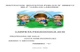 1ro Carpeta Pedagogica 2015 COVADONGA