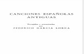 Canciones Españolas Antiguas G. Lorca