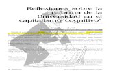 Reflexiones sobre la reforma de la Universidad en el capitalismo cognitivo.