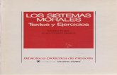 Fullat, O. - Los Sistemas Morales Ed, Vicen-Vives