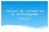 Control de Calidad en El Antibiograma