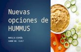 Nuevas Opciones de Hummus