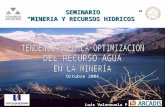 03.- Tendencias endencias en la Optimizacion del Recurso Agua en la Mineriaen La Optimizacion Del Recurso Agua en La Mineria