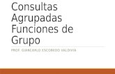 Consultas Agrupadas - Funciones de Grupo