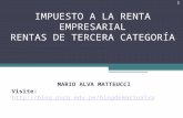 Impuesto a La Renta 3 - Mario Alva Matteucci