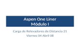 Manejo Del Aspen One Liner 5a Sesion Viernes Reles 21