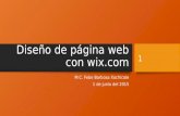 Diseño de Página Web Con Wix