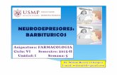 Farmacología - Neurodepresores (Barbitúricos)