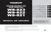 Manual Grabadora Olympus WS-822