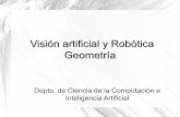 Visión artificial y Robótica. Geometría