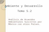 Acuerdos Ambientales Suscritos Por Mexico