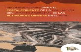 Recomendaciones para el fortalecimiento de la evaluación del impacto ambiental de las actividades mineras en el Perú