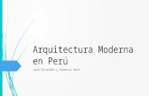 Arquitectura Moderna en Perú