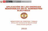 Aplicación de Las Energías Renovables en El Suministro Electrico