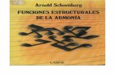 SCHOENBERG, Arnold (1990). Funciones Estructurales de La Armonía