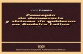 Concepto de Democracia y Sistema de Gobierno en America Latina
