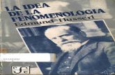 1907 La Idea de La Fenomenología
