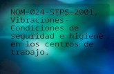 NOM-024-STPS-2001, Vibraciones-Condiciones de Seguridad e Higiene En