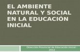 Ambiente Natural Social en Educacion inicial