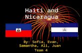 Haiti and Nicaragua By: Sofia, Evan, Samantha, Ali, Juan Team 4.