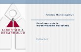 Rentas Municipales II En el marco de la modernización del Estado Bettina Horst.