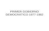 PRIMER GOBIERNO DEMOCRÁTICO 1977-1982. PRIMERAS ELECCIONES GENERALES “Unas elecciones fundacionales” El objetivo de Suárez es mandar una señal de democracia.