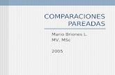 COMPARACIONES PAREADAS Mario Briones L. MV, MSc 2005.