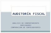 ANÁLISIS DE COMPORTAMIENTO INDICADORES COMPARACION DE CONTRIBUYENTES AUDITORÍA FISCAL.
