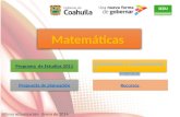 Ultima actualización: Enero de 2014 MatemáticasMatemáticas Programa de Estudios 2011 Orientaciones y recomendaciones didácticas Orientaciones y recomendaciones.