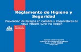 Reglamento de Higiene y Seguridad Prevención de Riesgos en Comités y Cooperativas de Agua Potable Rural VII Región.