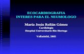 ECOCARDIOGRAFIA INTERES PARA EL NEUMOLOGO María Jesús Rollán Gómez Cardiología Hospital Universitario Río Hortega Valladolid, 2005.