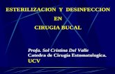 ESTERILIZACION Y DESINFECCION EN CIRUGIA BUCAL Profa. Sol Cristina Del Valle Catedra de Cirugía Estomatologica. UCV.